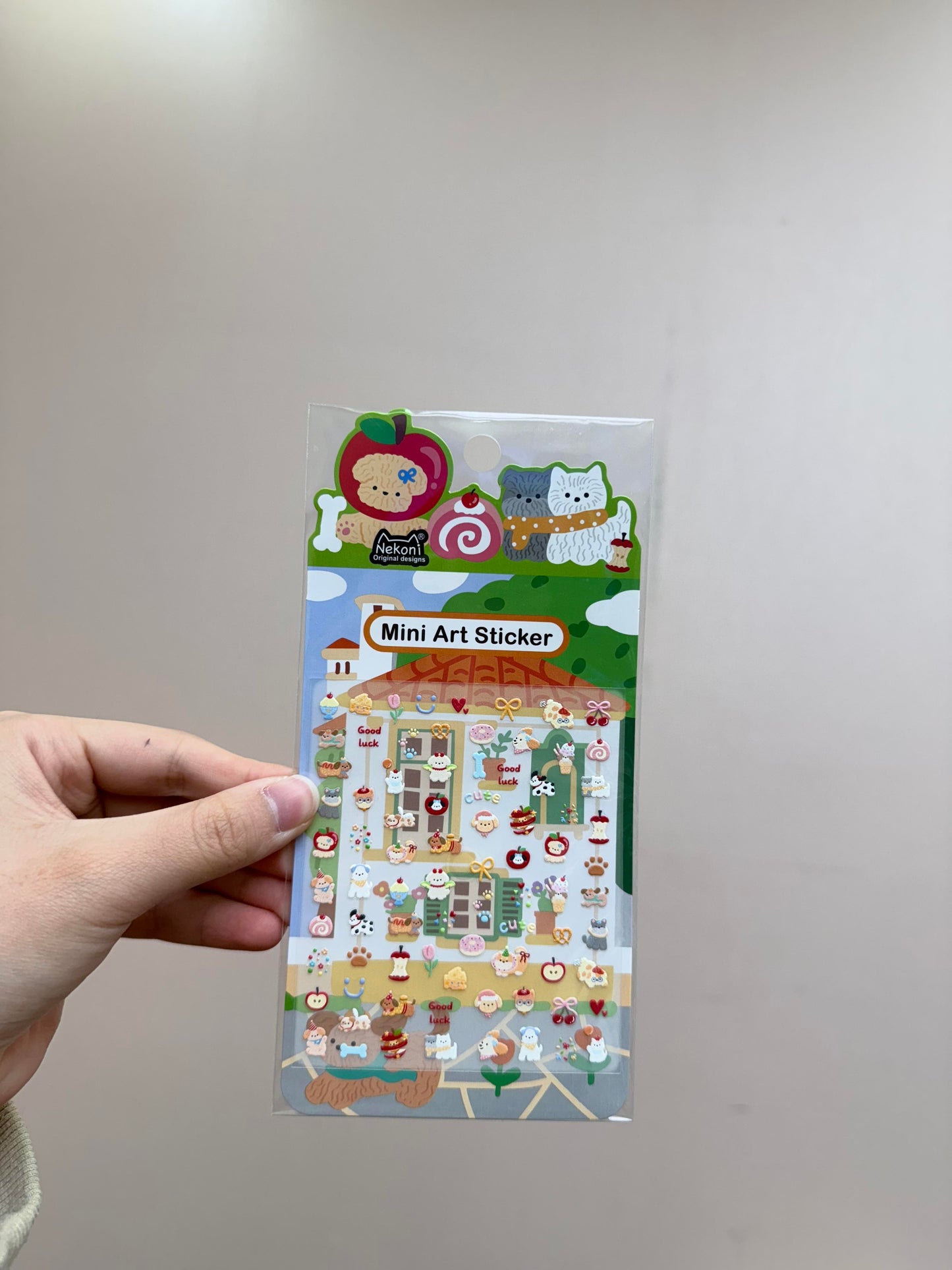 【N9】かわいいカートゥーン風 ミニネイルシール ガーリー ピンクハート フルーツ＆猫モチーフ 大パーティー 世界を旅する