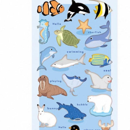 【N8】3D立体 泡綿素材 かわいい動物 防水ステッカー