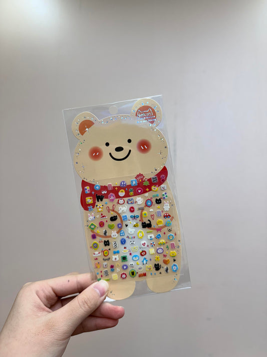 【N9】かわいいカートゥーン風 ミニネイルシール ガーリー ピンクハート フルーツ＆猫モチーフ 大パーティー 世界を旅する