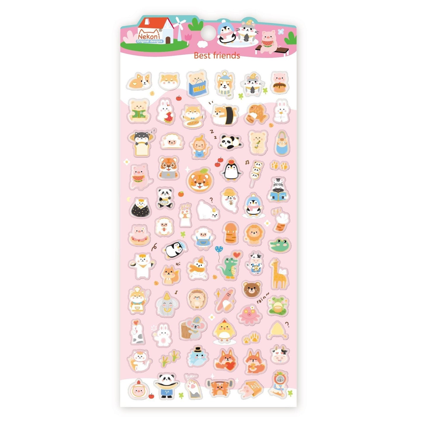 【N13】金箔押/銀箔押 カートゥーン 琉璃ガラス風 アニマル 海洋ファンタジー 小さな恐竜 デコレーションステッカー