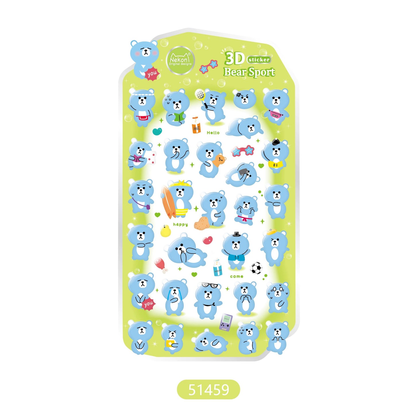 【N11】かわいい3D浮彫り イルカ・オウム・ペンギン・ブルーバット 立体スマホ 手帳・水筒用デコレーションステッカー