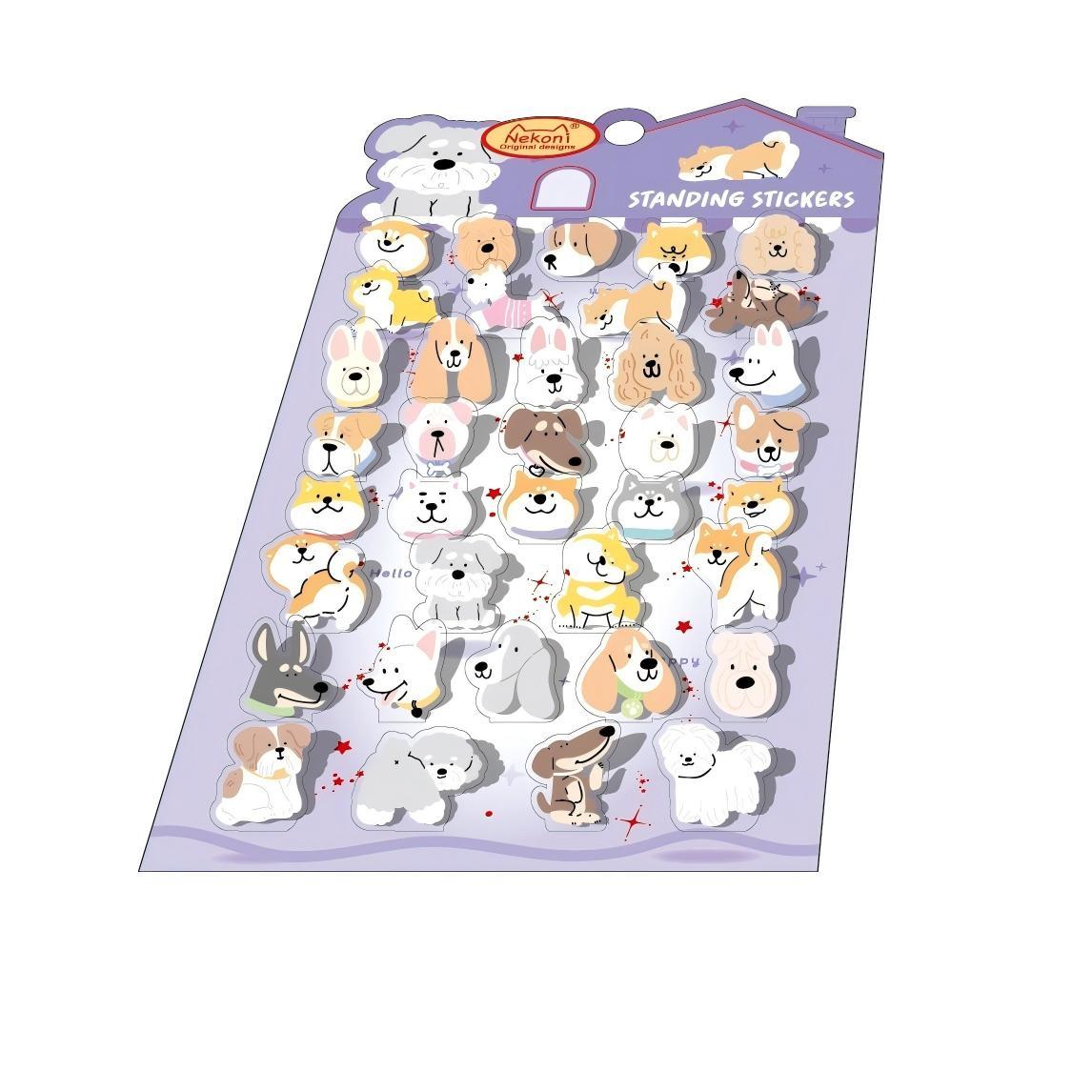 【N7】おもしろい人物・動物シリーズ DIY立体デコレーション スタンディングステッカー