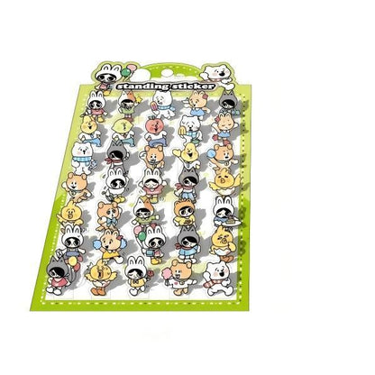 【N7】おもしろい人物・動物シリーズ DIY立体デコレーション スタンディングステッカー