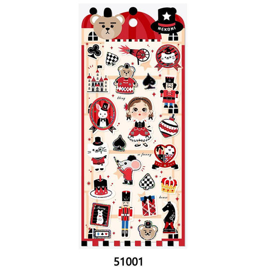 【N12】琉璃 小ほくろガール 透明クリスタル レザー風3D スマホ装飾 手帳ステッカー