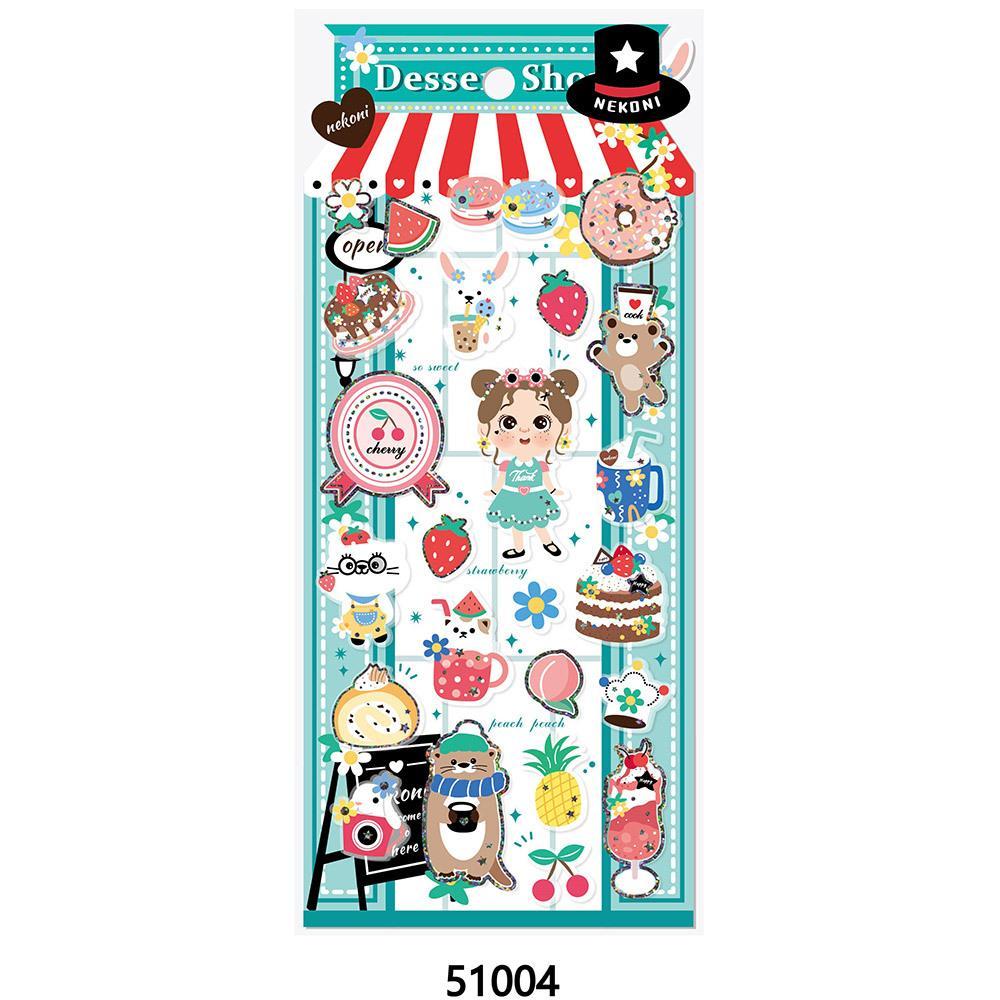 【N12】琉璃 小ほくろガール 透明クリスタル レザー風3D スマホ装飾 手帳ステッカー