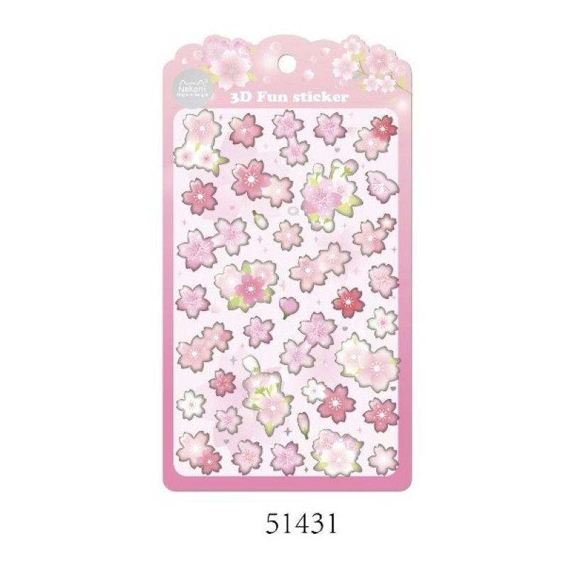 【N17】かわいい3D浮彫りパンダ・ネコ・アライグマ アニマルコレクション 立体スマホ用ステッカー