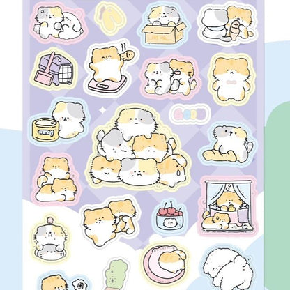 【N4】定番キュート立体レーザー3D発泡スチックステッカー