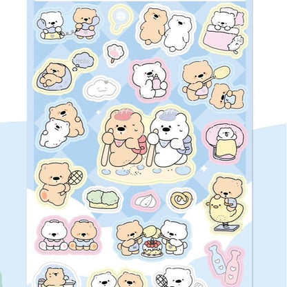 【N4】定番キュート立体レーザー3D発泡スチックステッカー